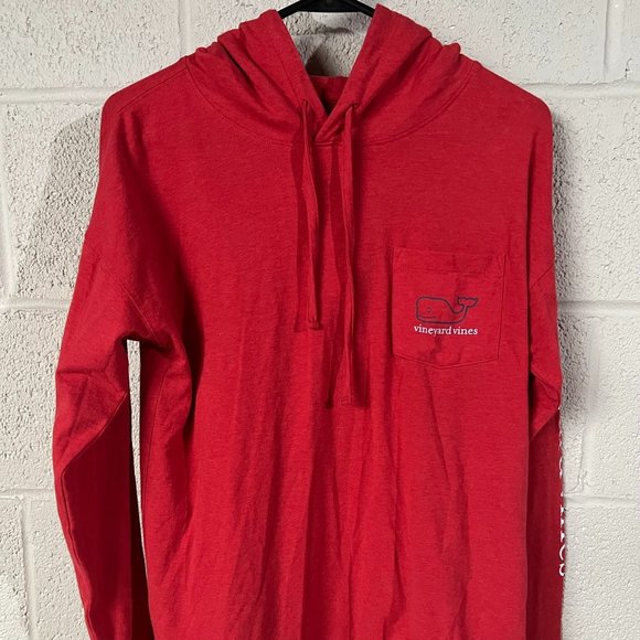 Vinyard Vines - Red Hoodie Tee (Small) - Picture 1 of 6